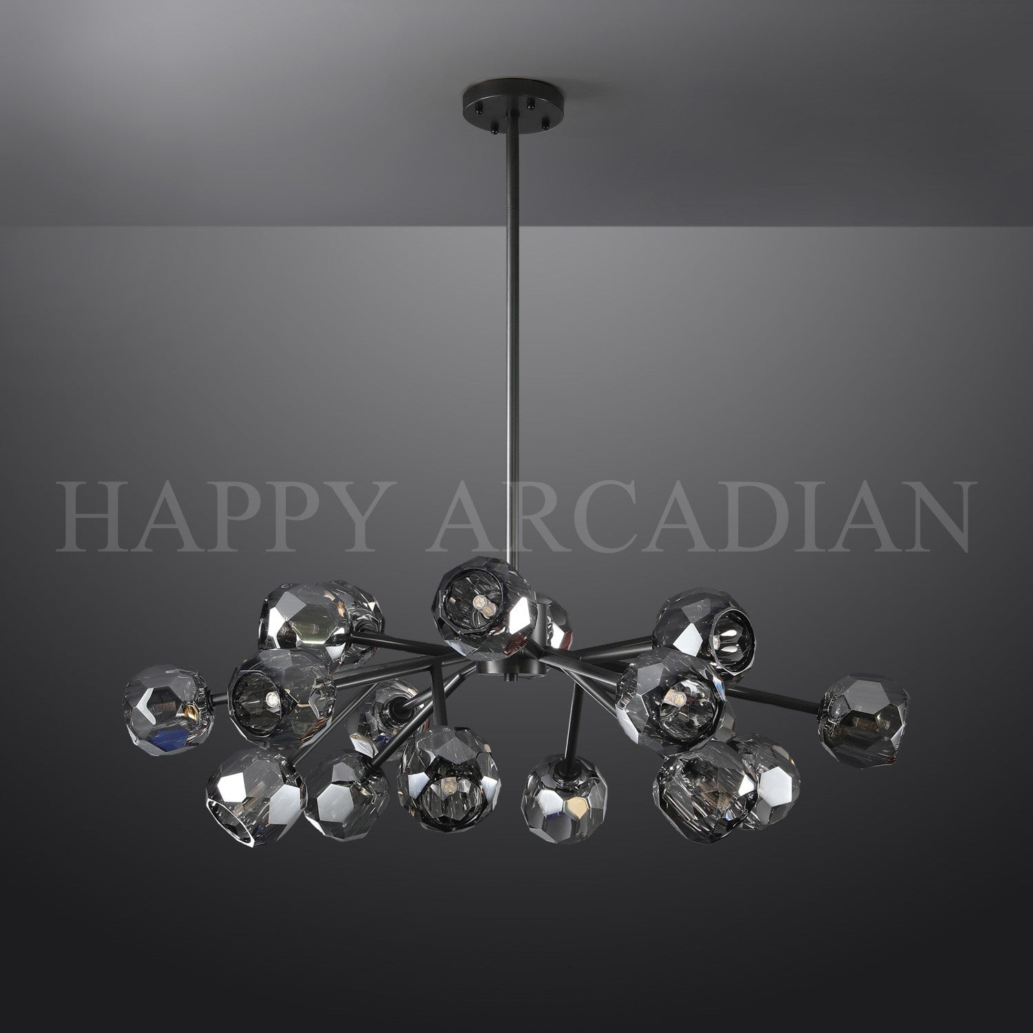 HA Bola De Smoke Ball Round Chandelier 36"