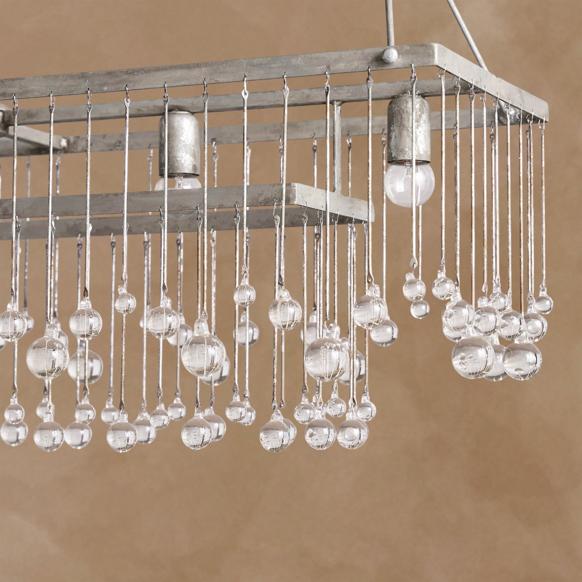 Aubrey Rectangular Chandelier Crystal Ball