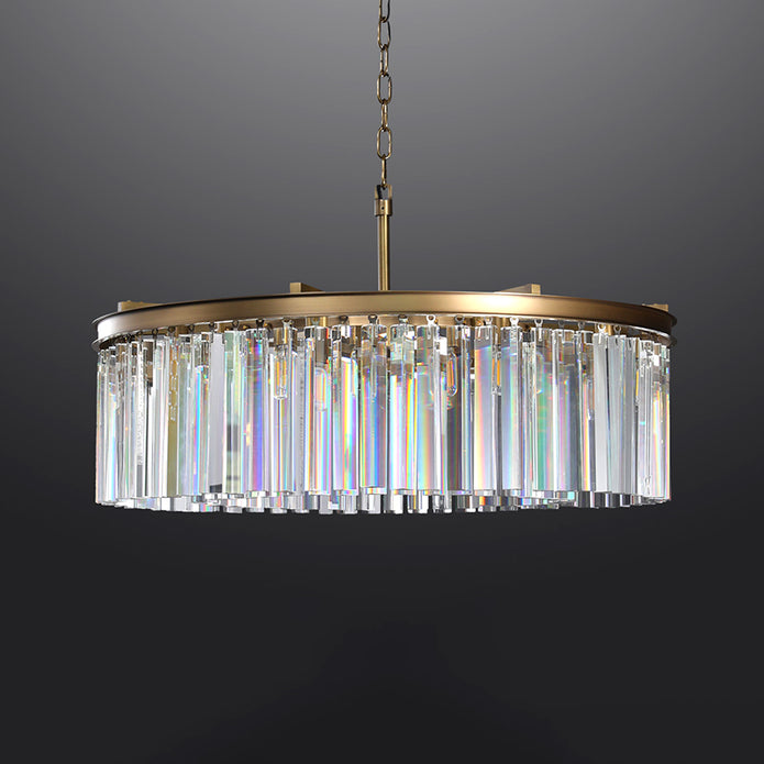 Zestra K9 Crystal Round Chandelier 32"