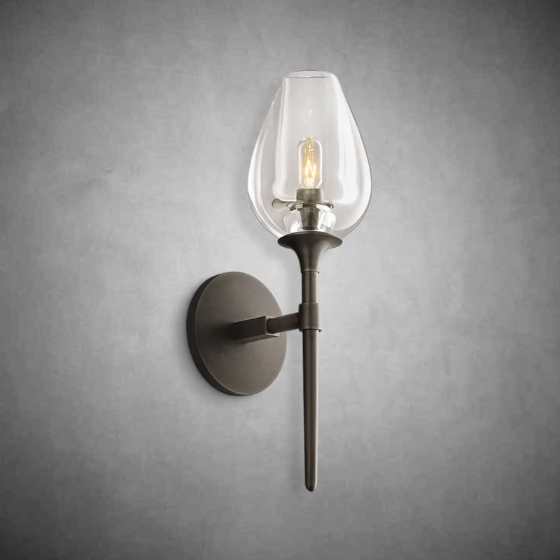 Harper Tulpe Modern Glass Wall Sconce
