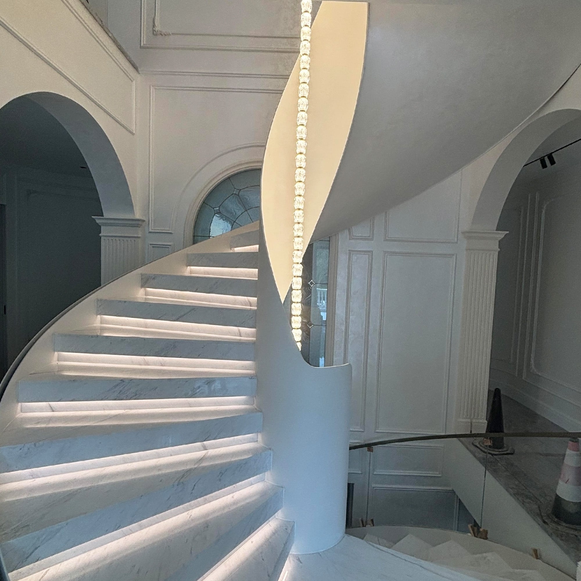 Modern Crystal Bead Chandelier