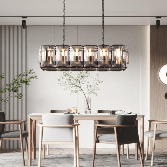 Halloway Crystal Rectangular Chandelier