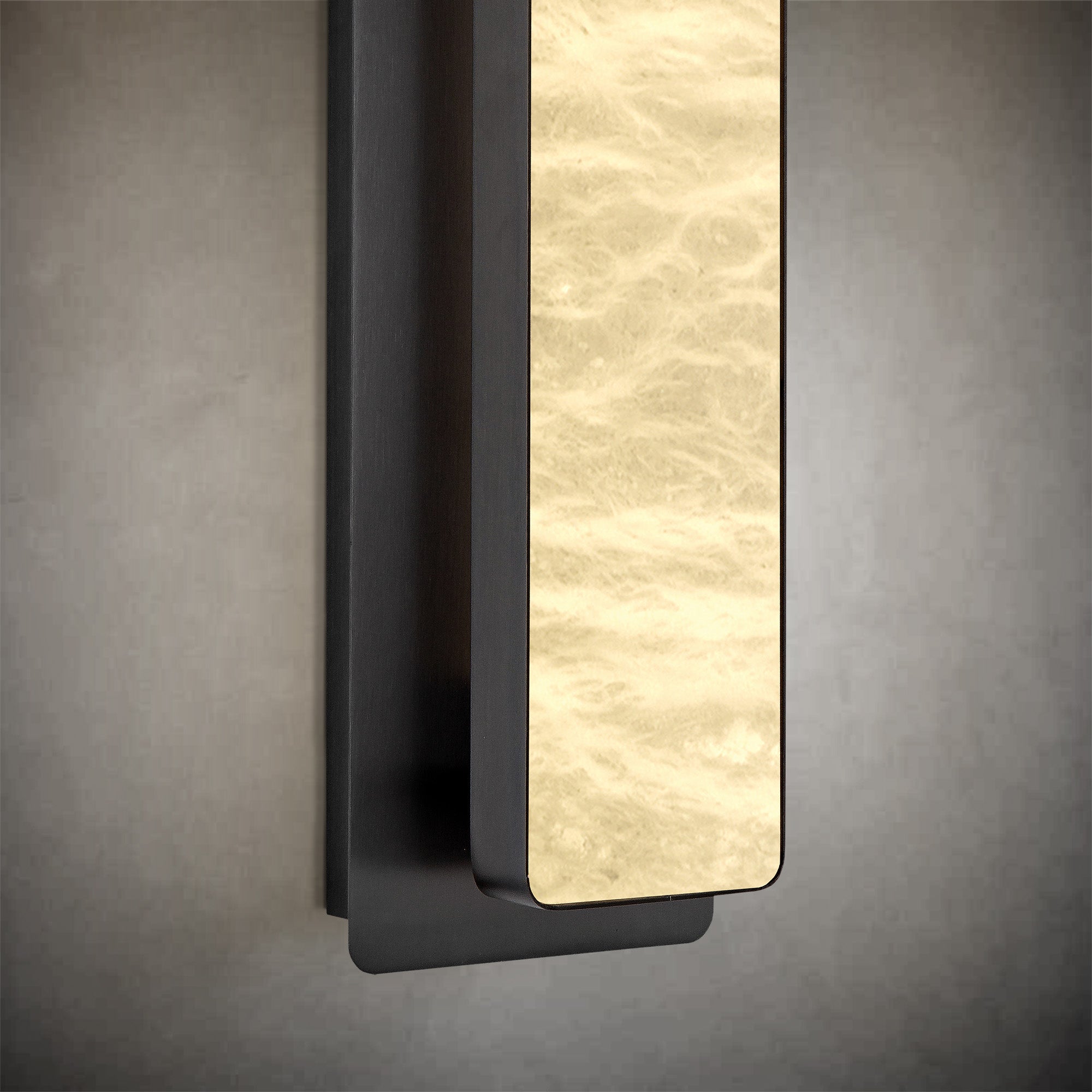 Alabaster Rectangular Bedside Lamp