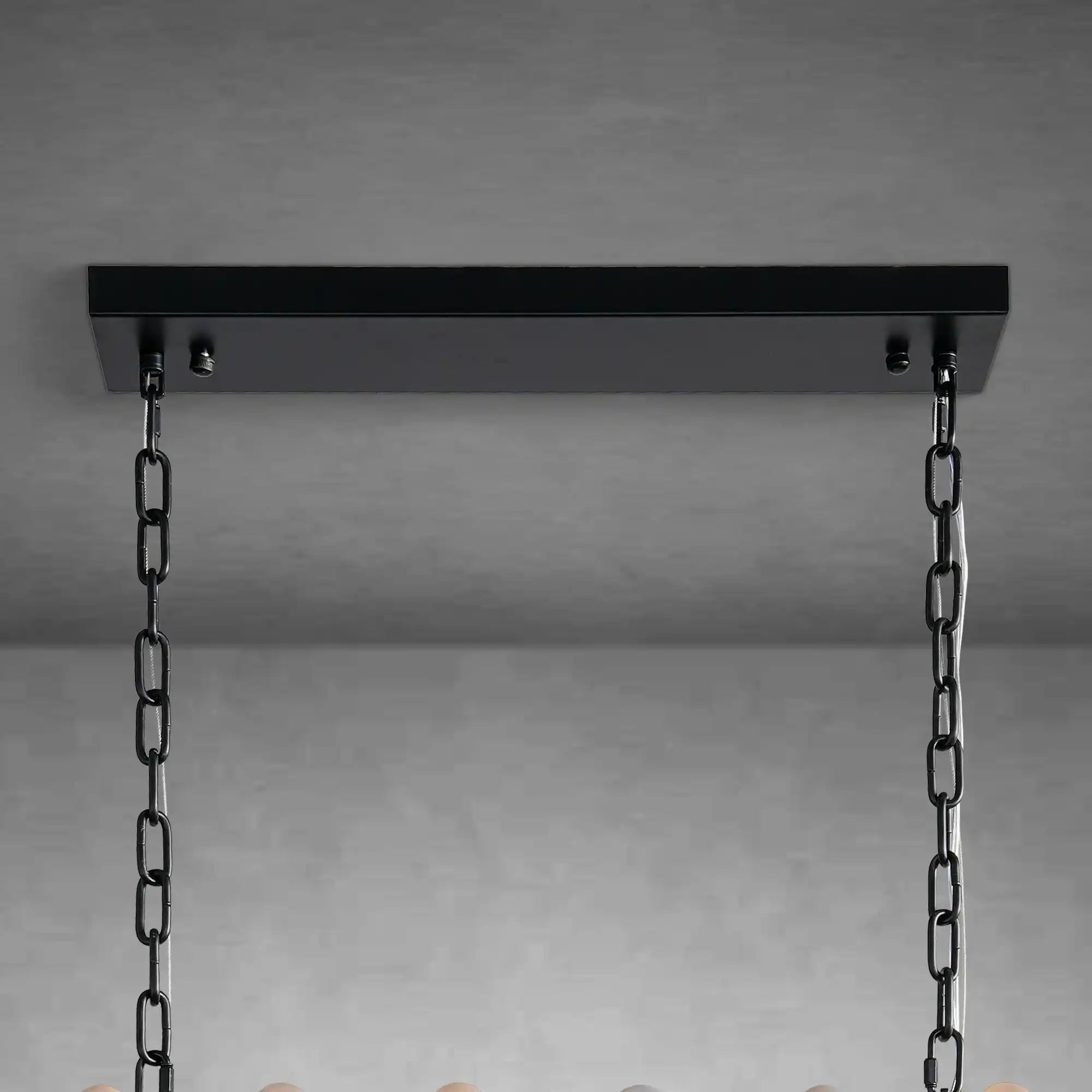 Modern Alabaster Black Round Pendant light