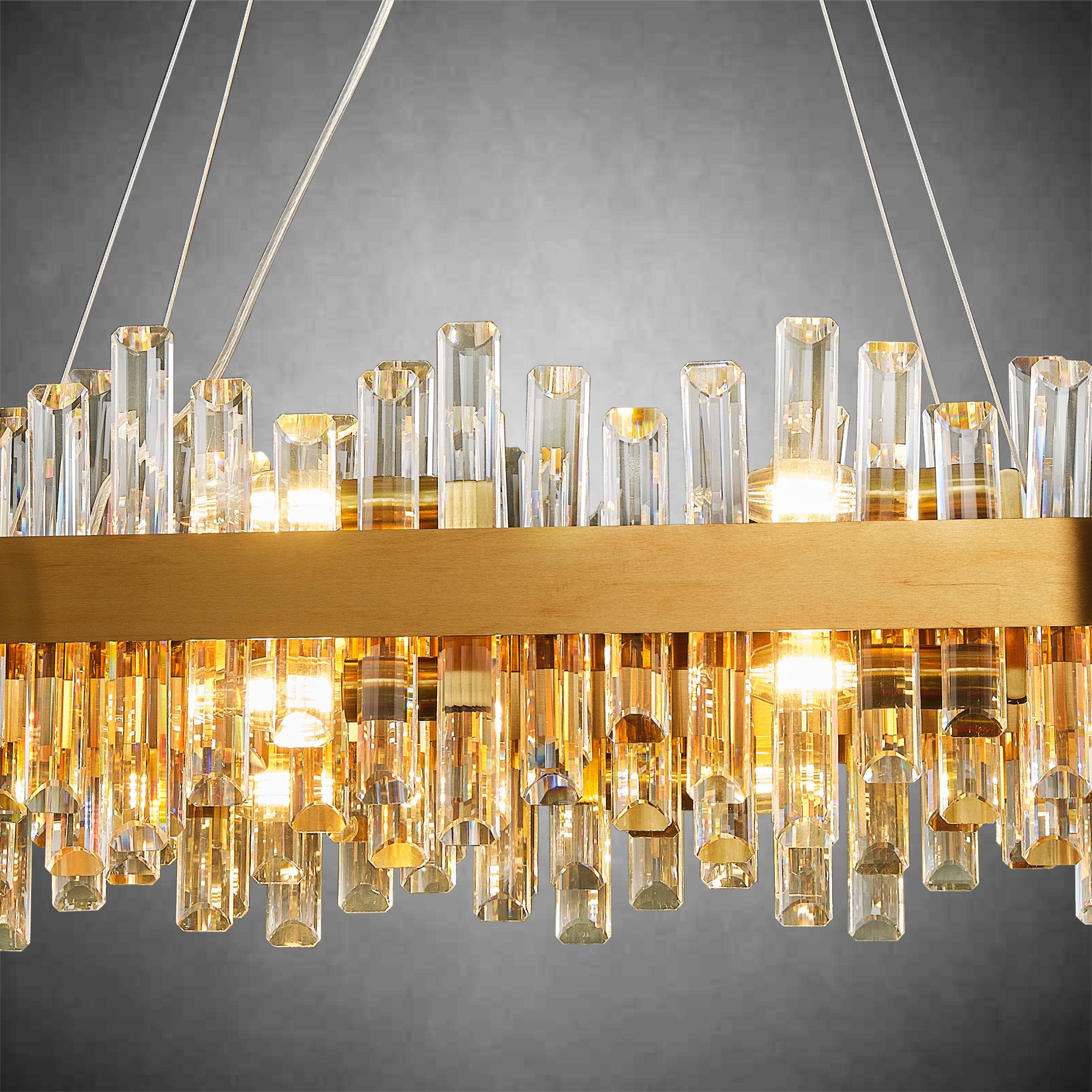 Modern Rectangular Crystal Chandeliers
