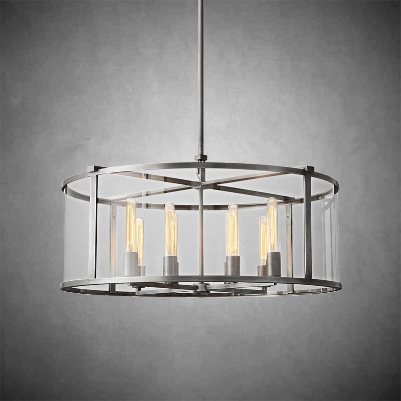 Verao Glass Round Chandelier 33"