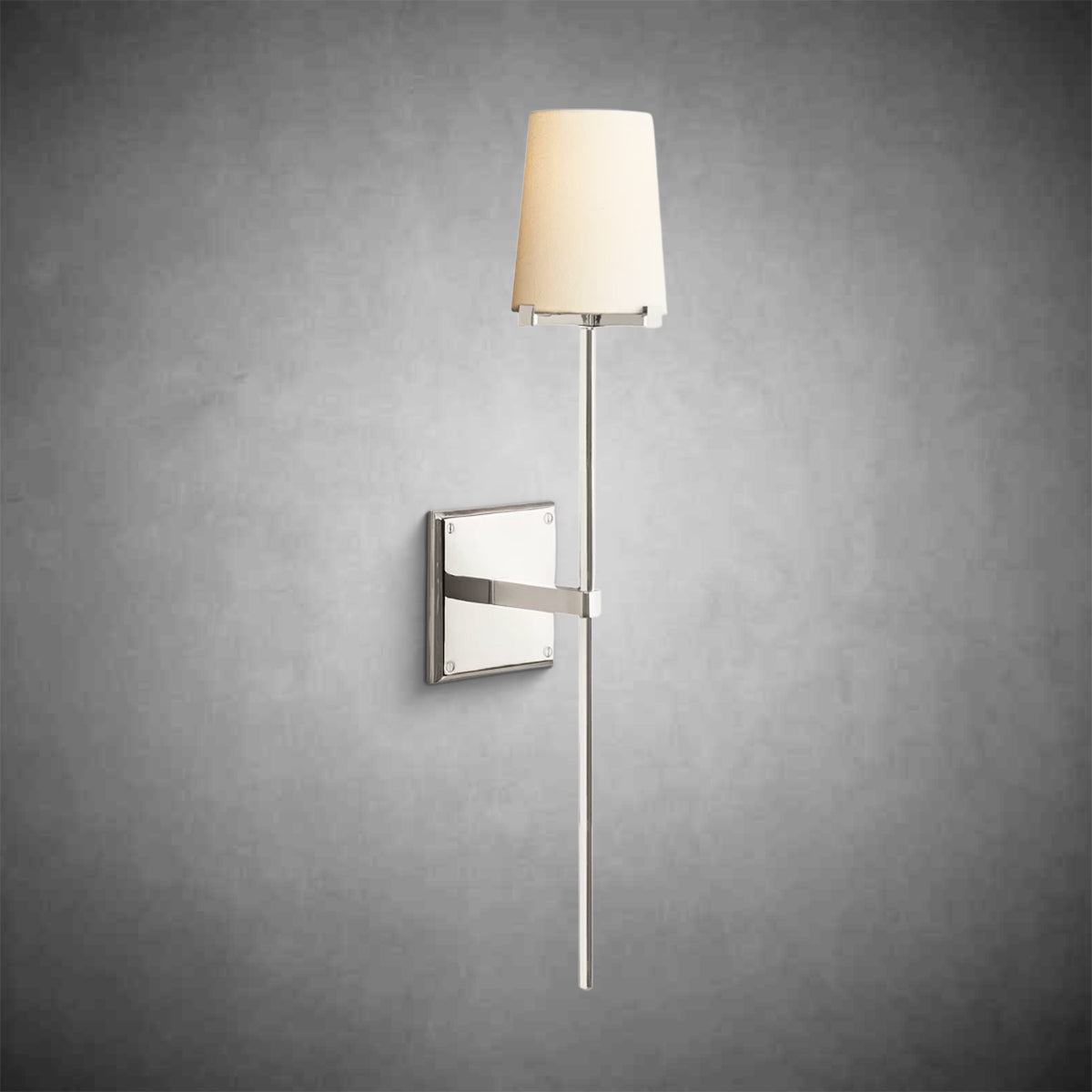 Brilliax Fabric Shade Torch Sconce
