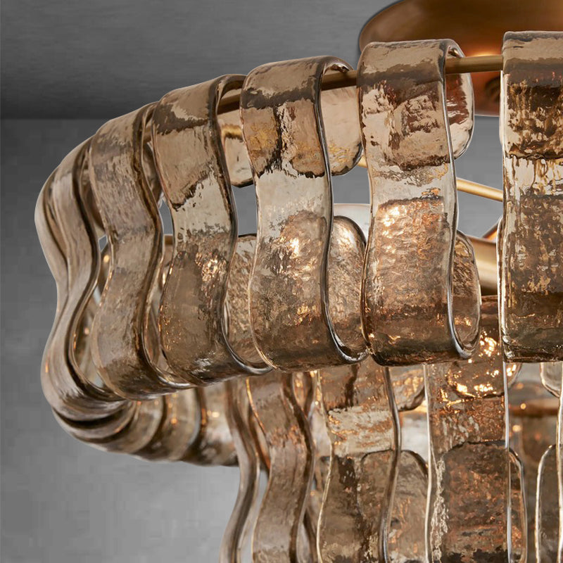 Ghiaccio Glass Flushmount