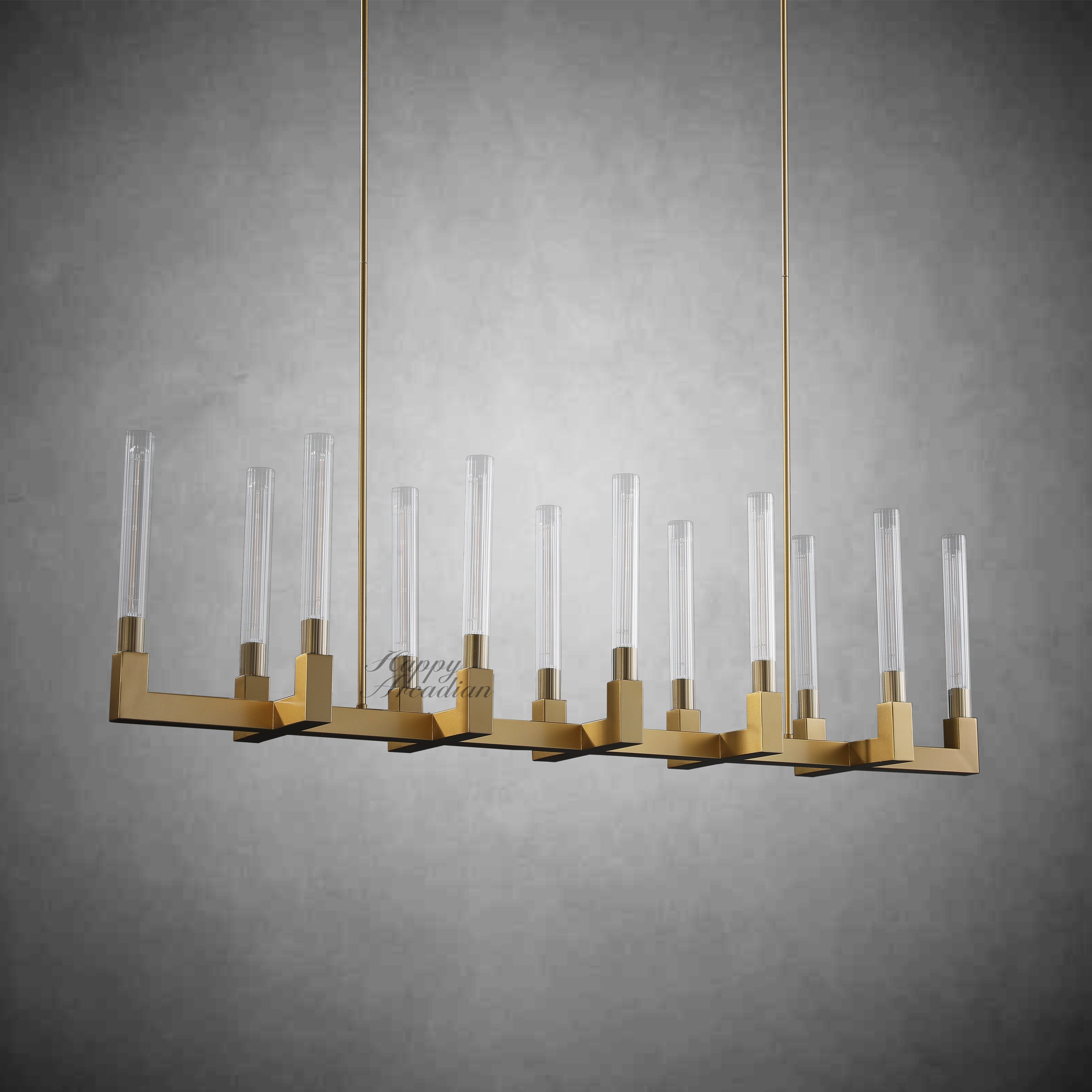 HA Candlestick Linear Chandelier Lighting 55'' 67"
