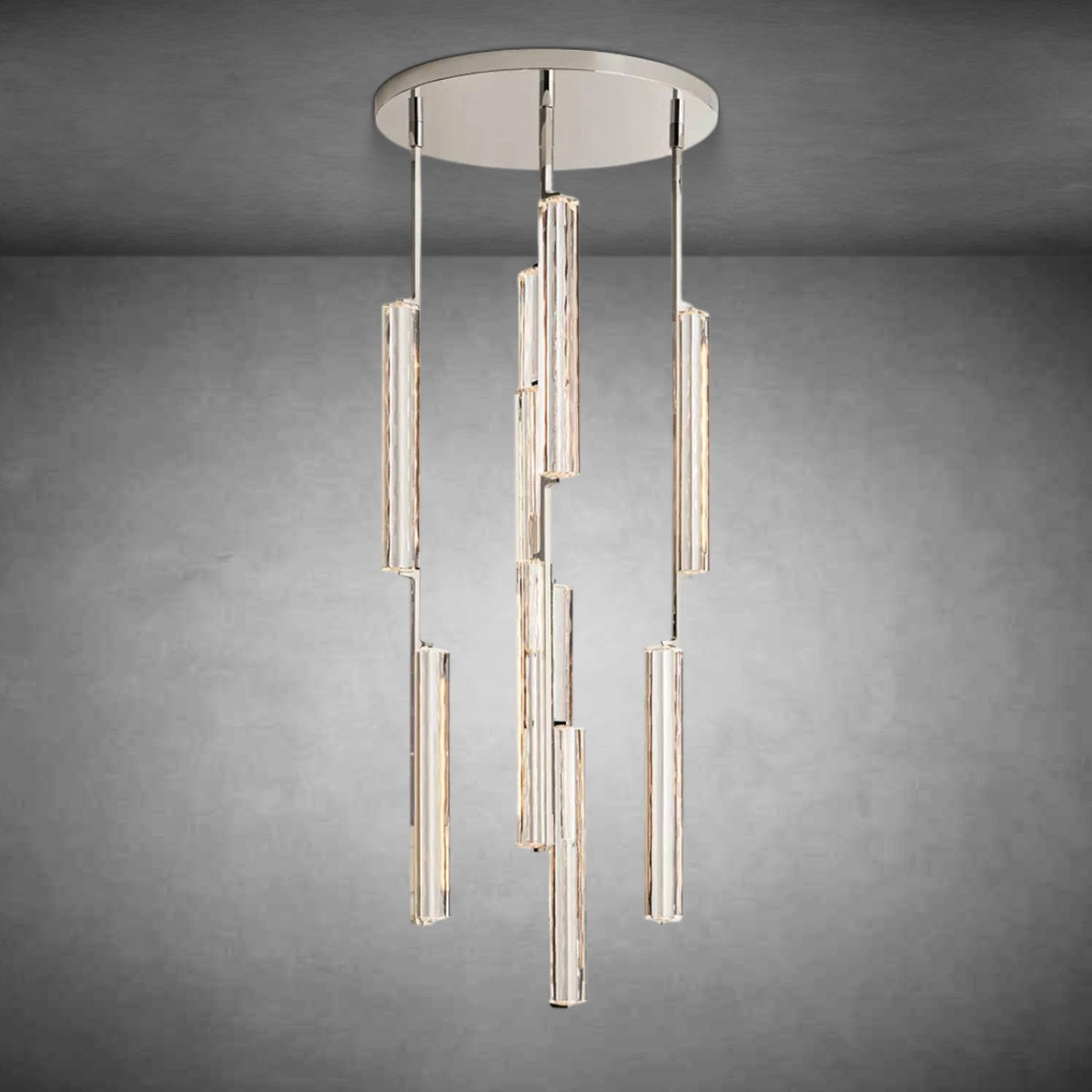 Aurivox Crystal Round Chandelier