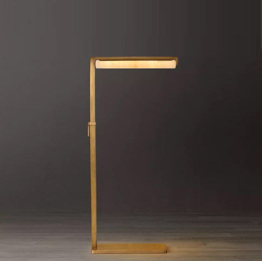 Aurivox Alabaster Task Floor Lamp