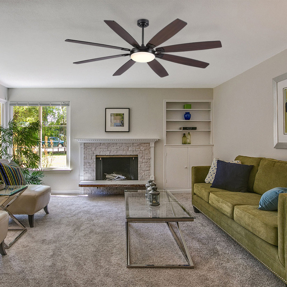 Zephyra Ceiling Fans with Lights 72"