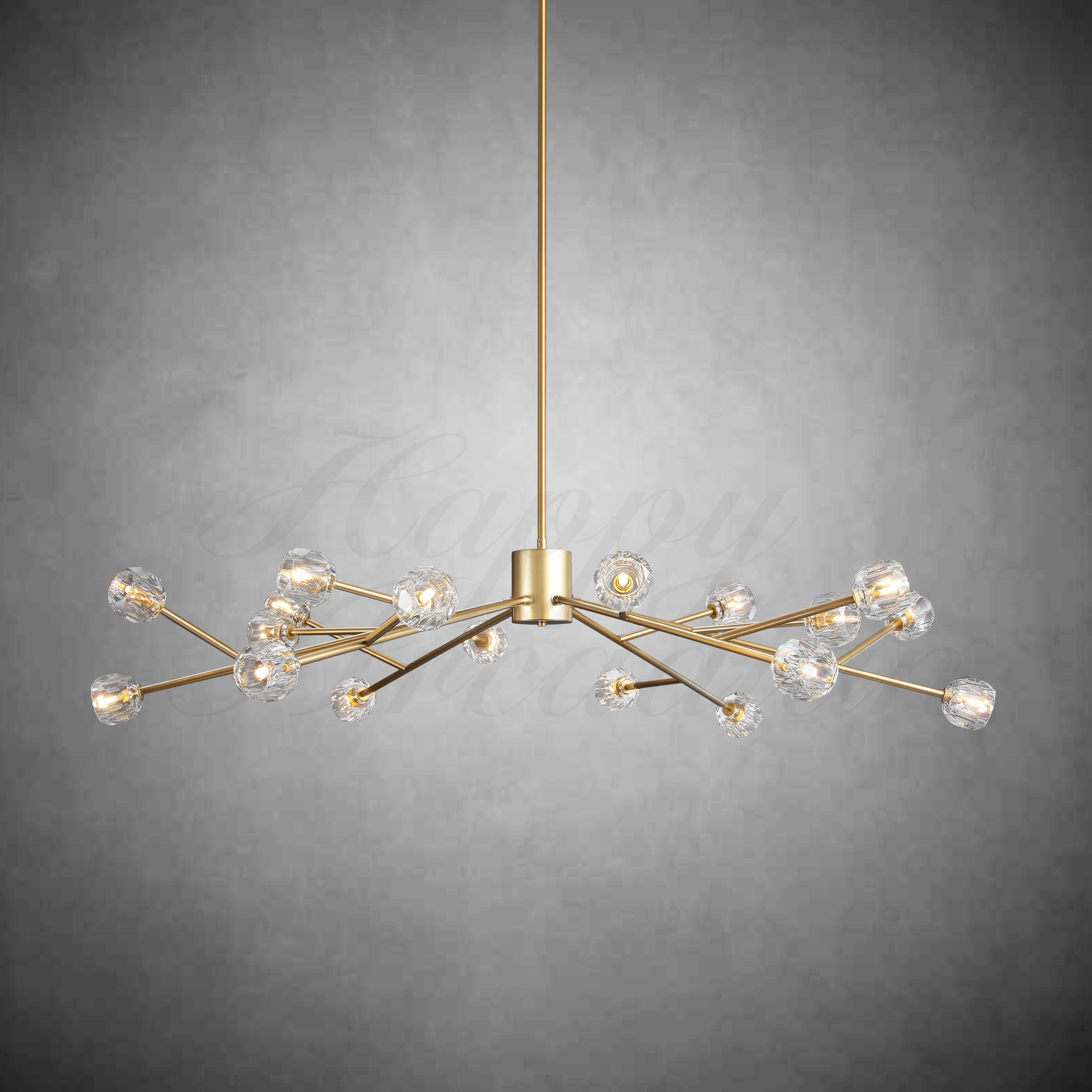 HA Bola De Round Chandelier