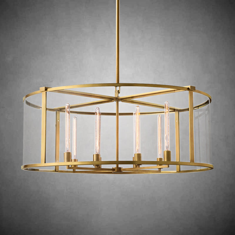 Verao Glass Round Chandelier 33"