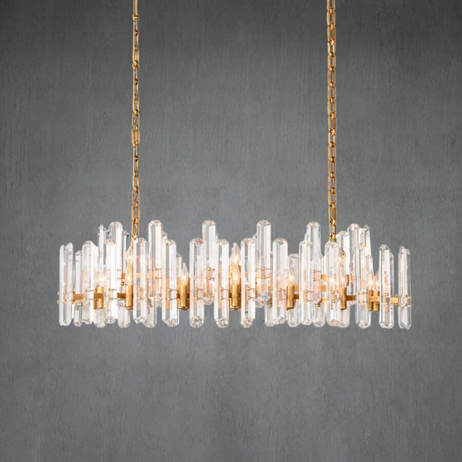 Boniton Prism Linear Chandelier 54",24-Lights