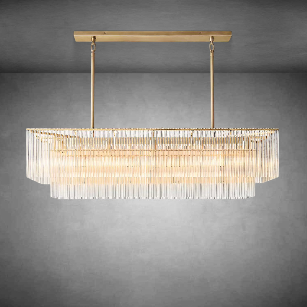 HA Amadeo Rectangular Chandelier 54'' for living room