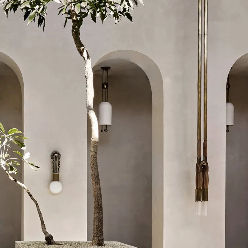 Horsehair Pendant Light