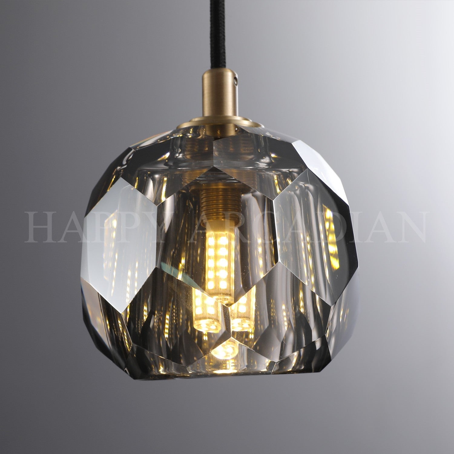 HA Bola De Crystal Round Cluster Chandelier 14" 19''