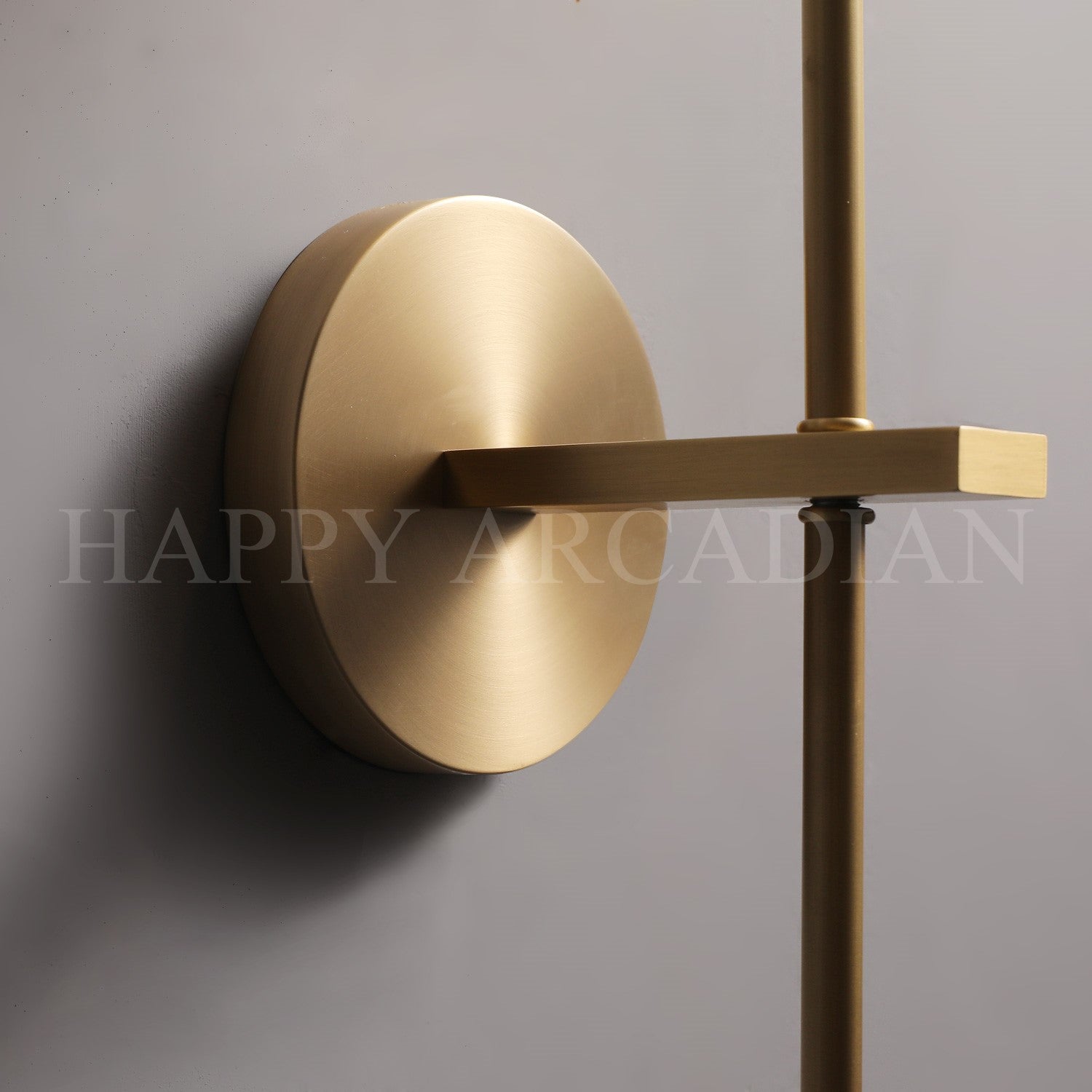 HA Bola De Long Style Smoke Crystal Wall Sconces