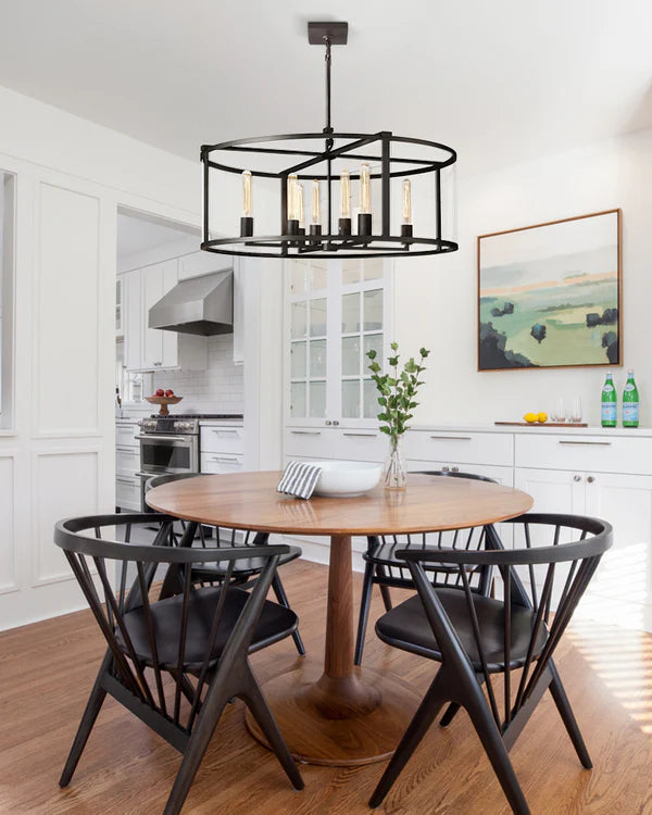 Verao Glass Round Chandelier 33"