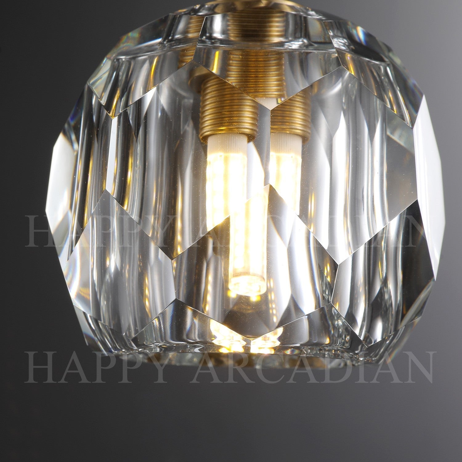 HA Bola De Crystal Round Cluster Chandelier