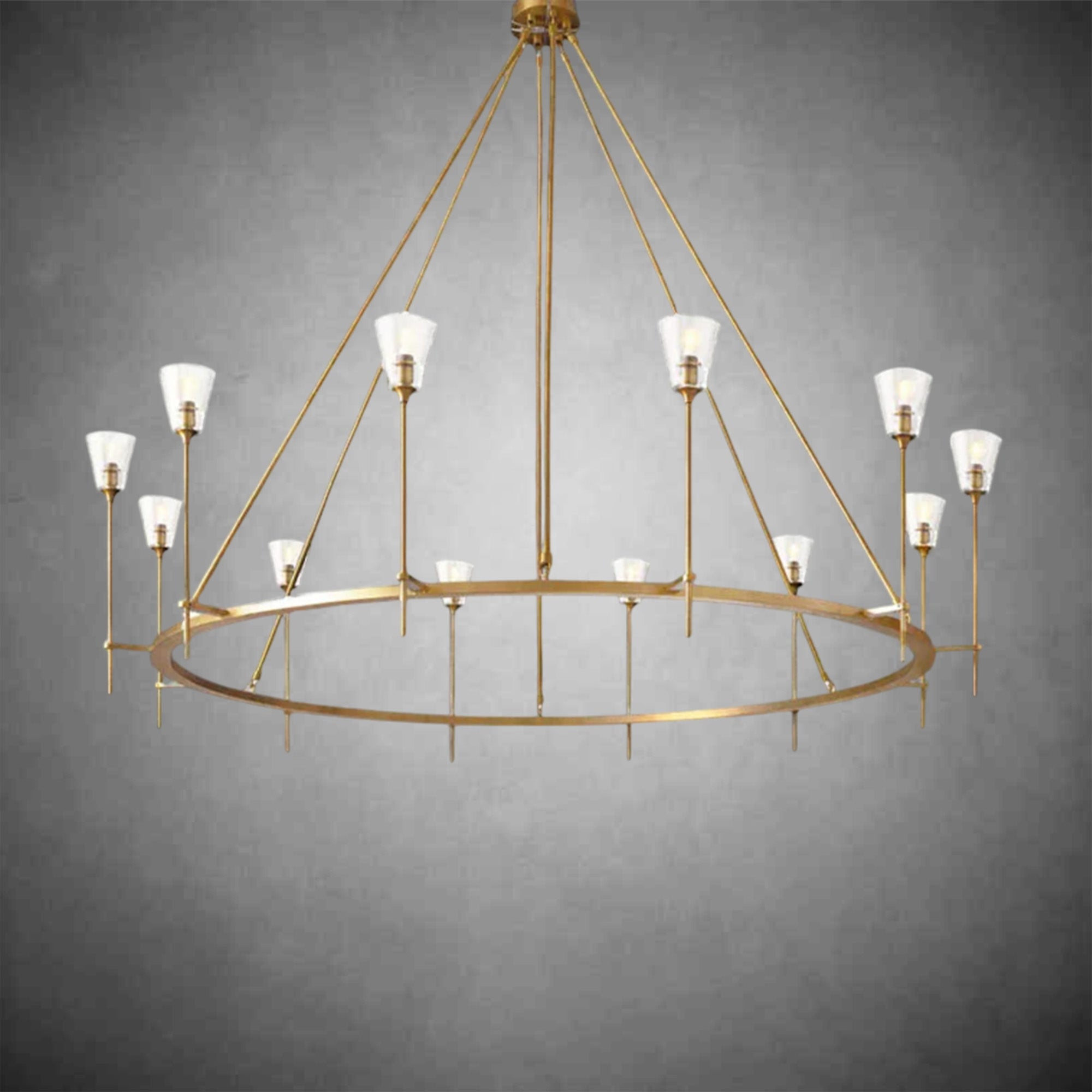 Rhodes Round Chandelier 70"