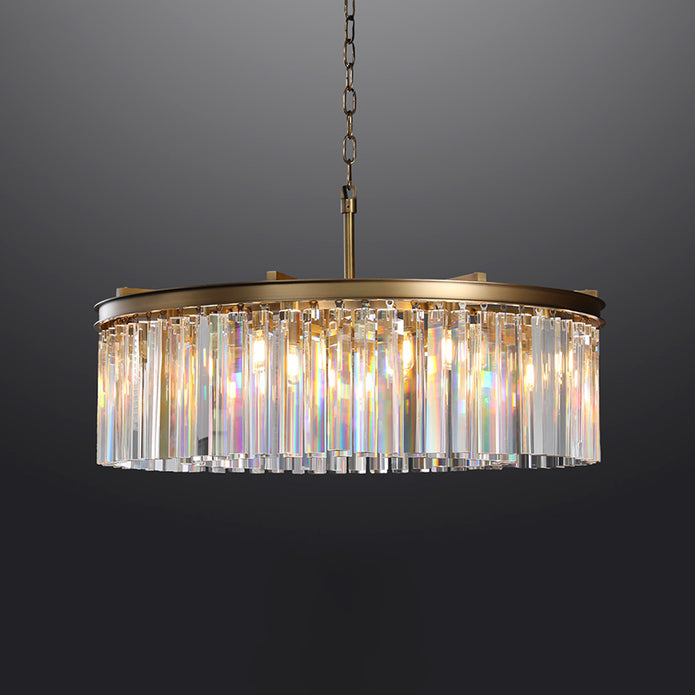 Zestra K9 Crystal Round Chandelier 32"