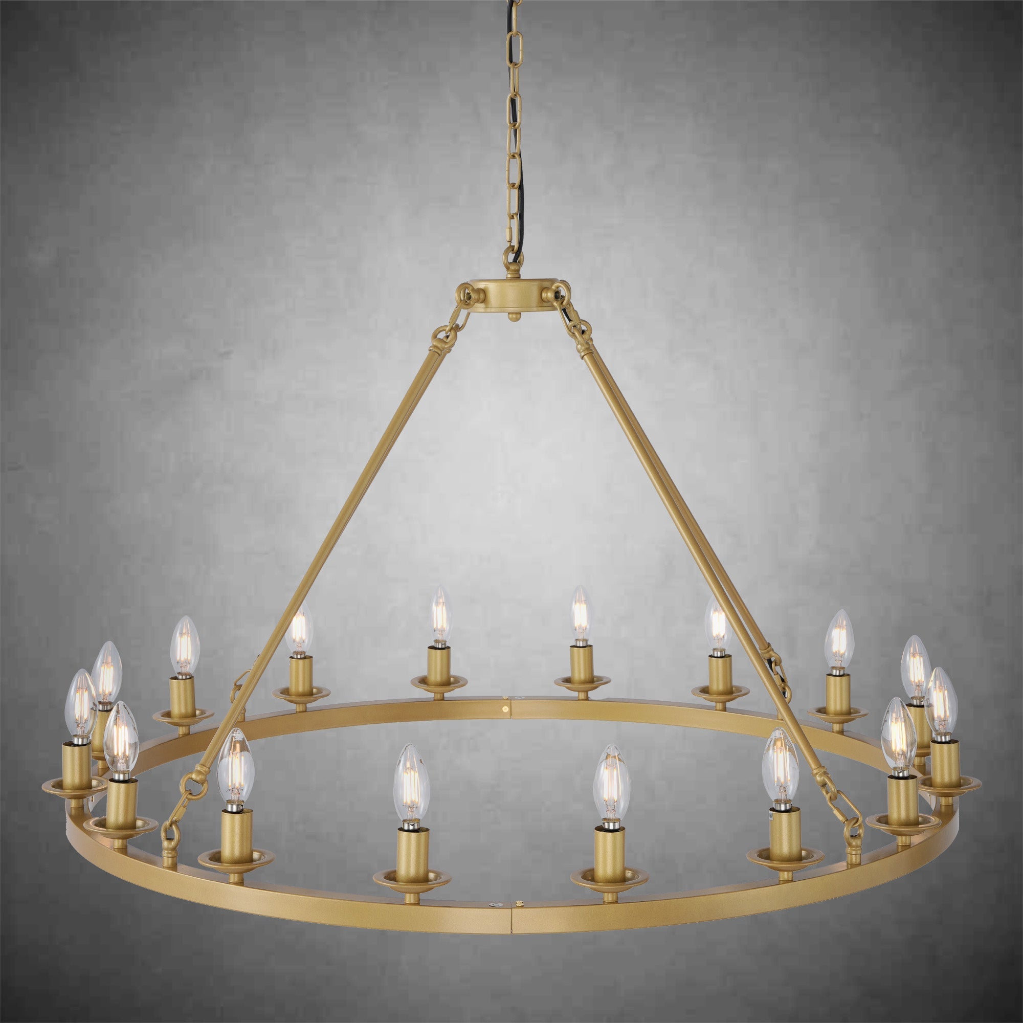 Modern wheel-shaped Chandelier