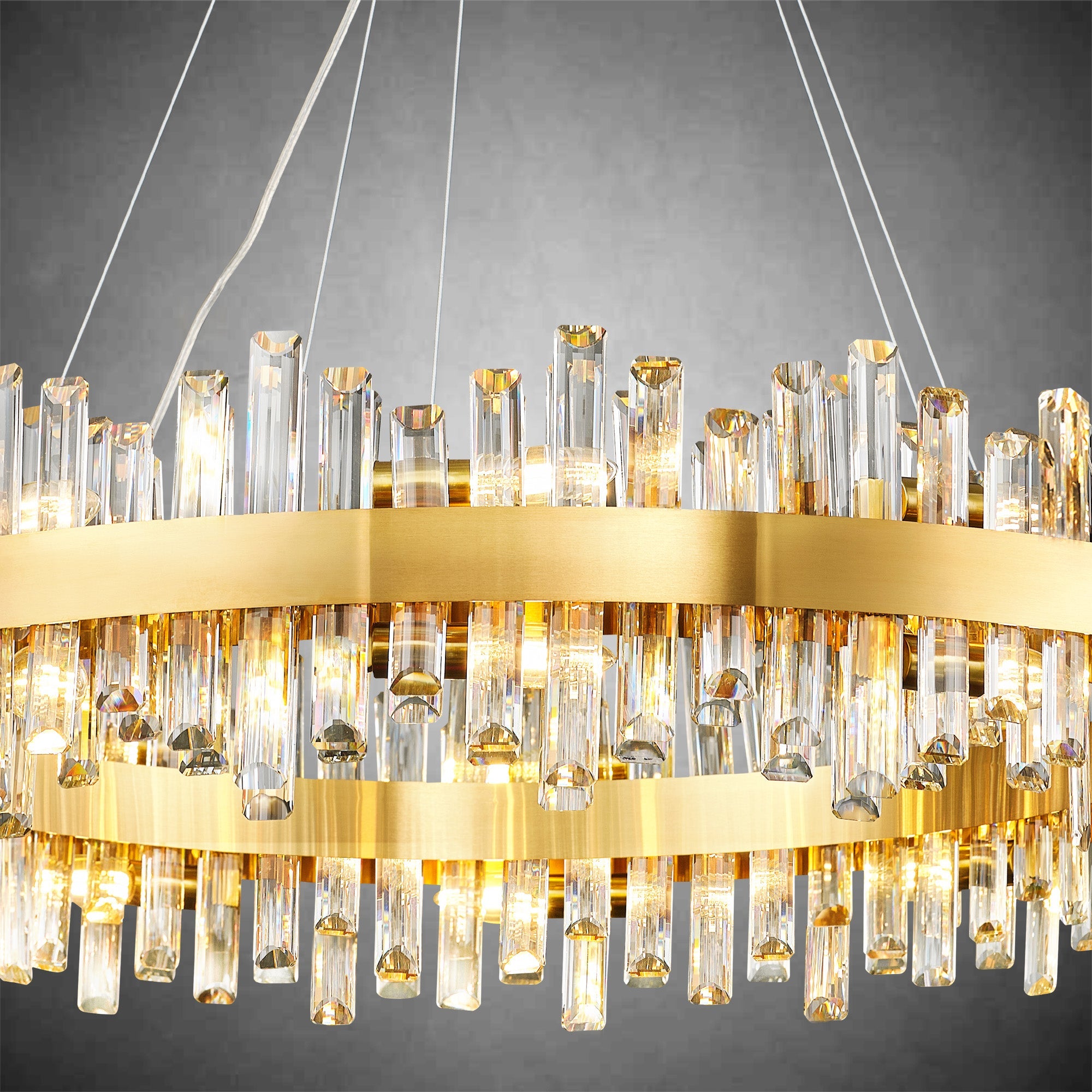 Modern Round Crystal Chandelier