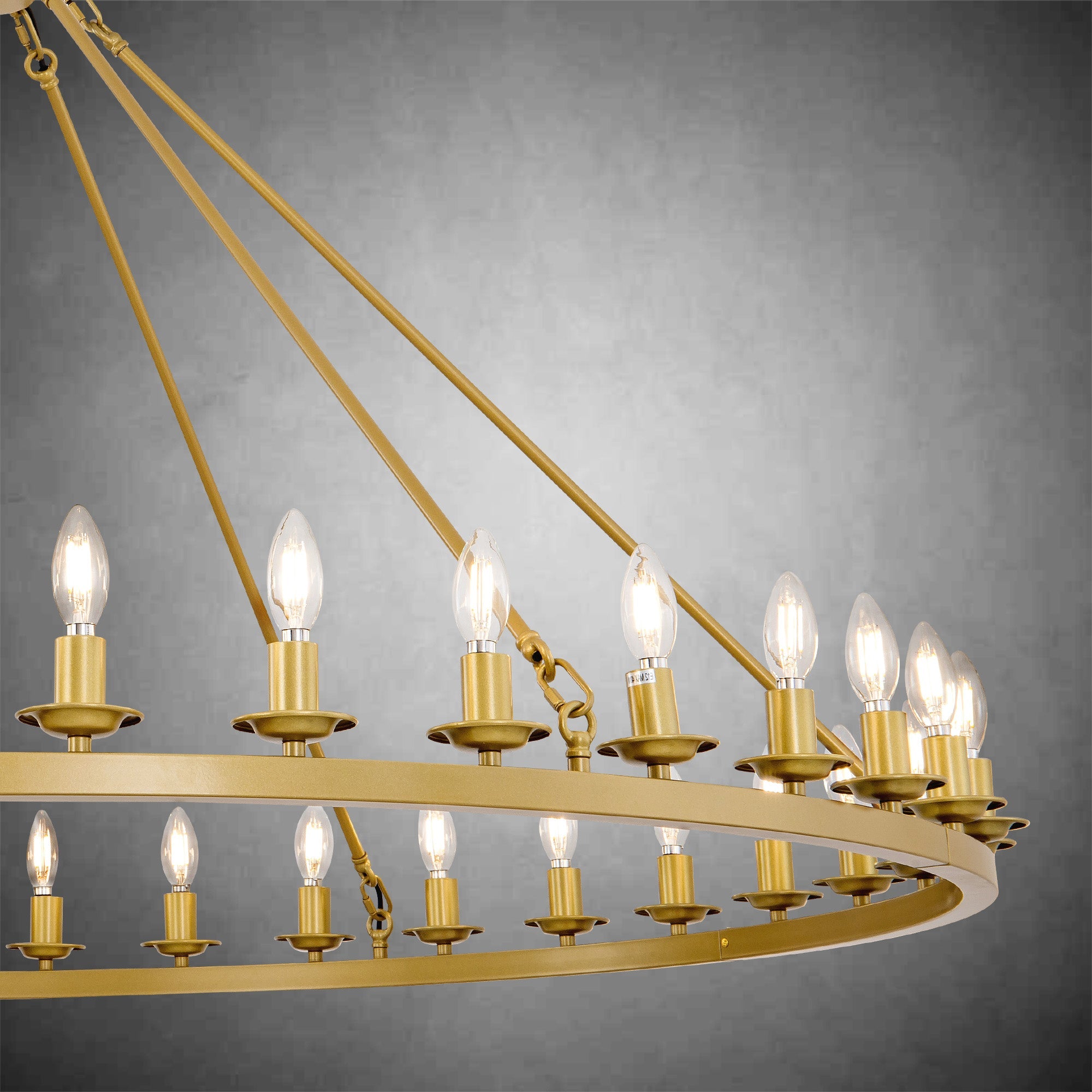 Modern wheel-shaped Chandelier