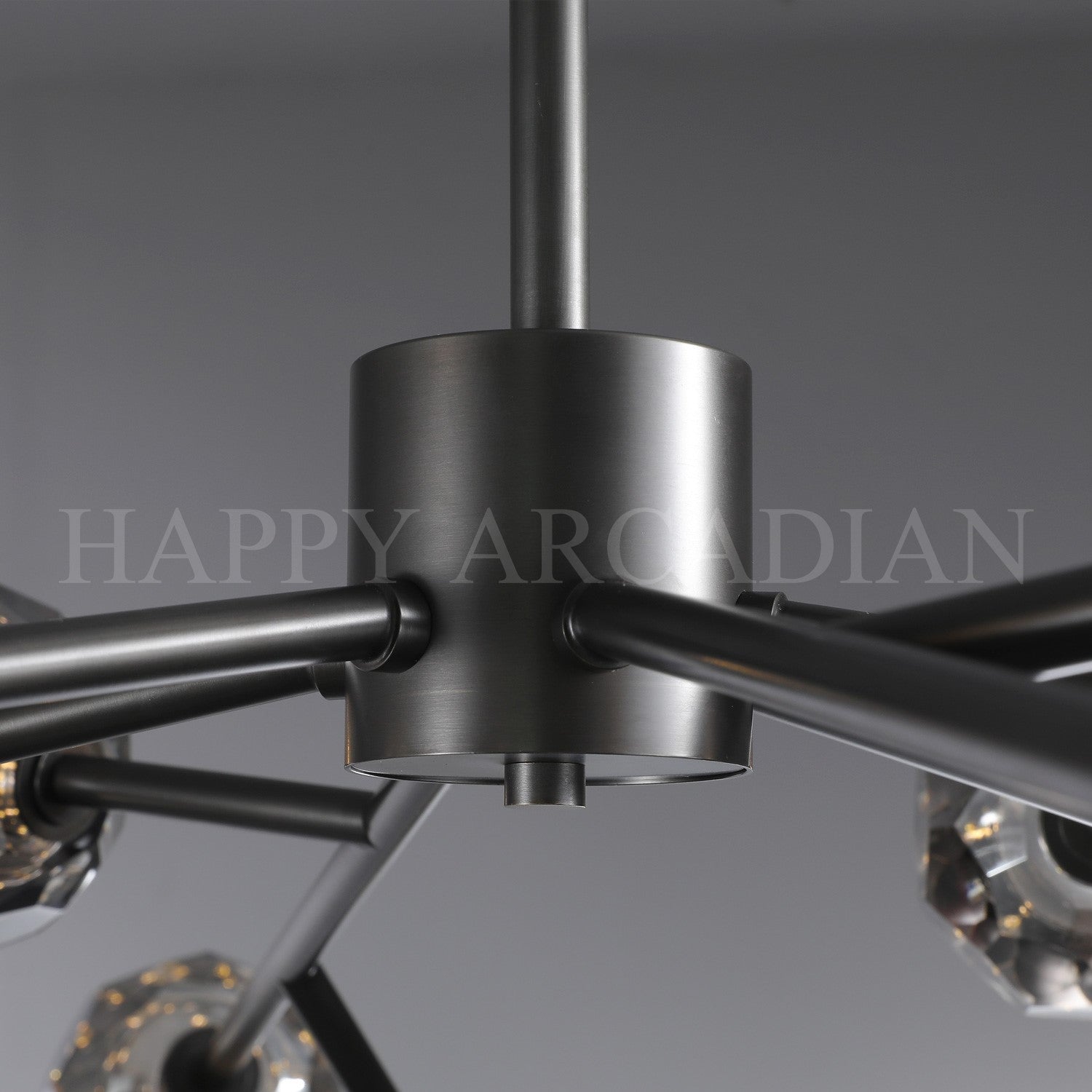 HA Bola De Smoke Ball Round Chandelier 36"