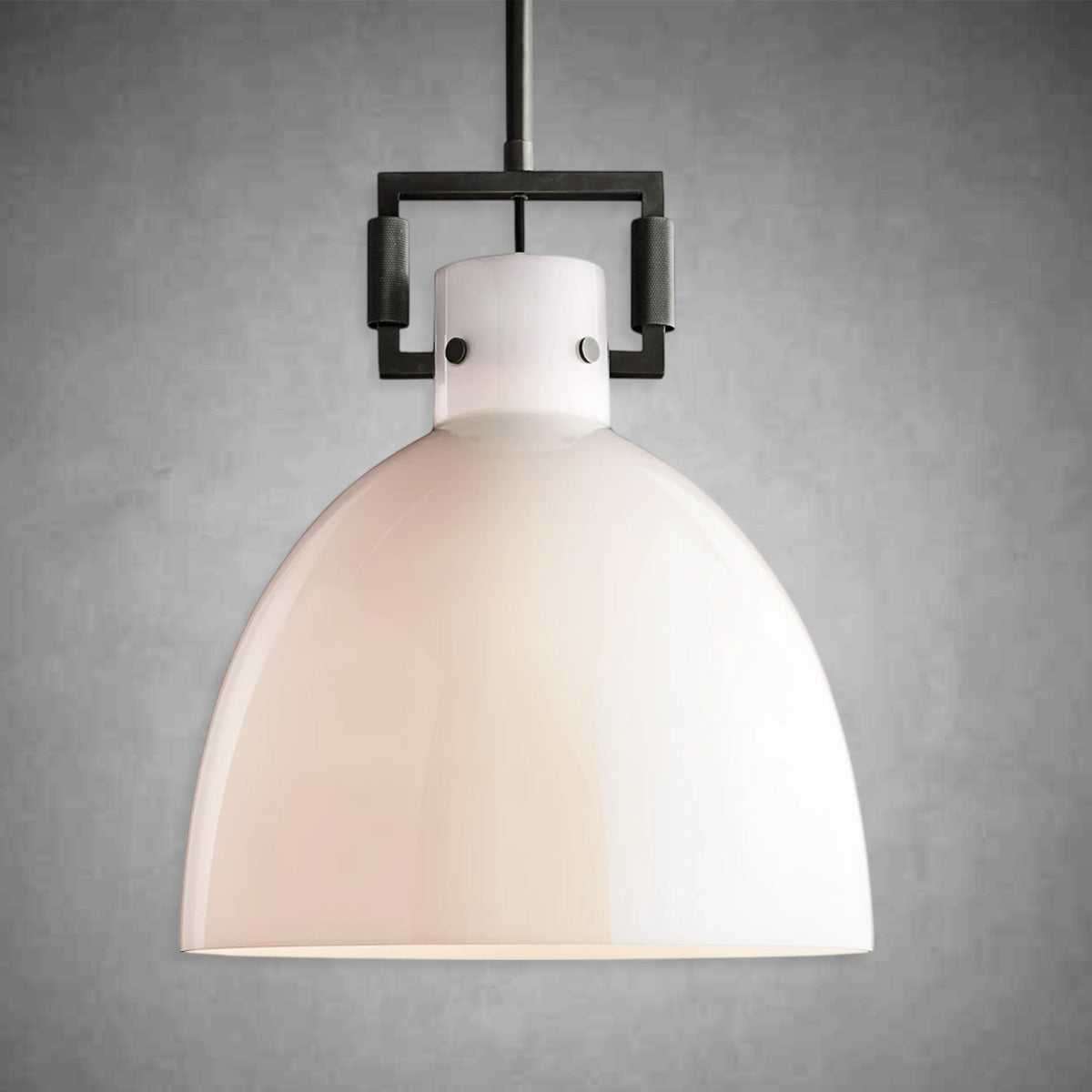 Modulus Milk Glass Cloche Pendant 10"14"18"