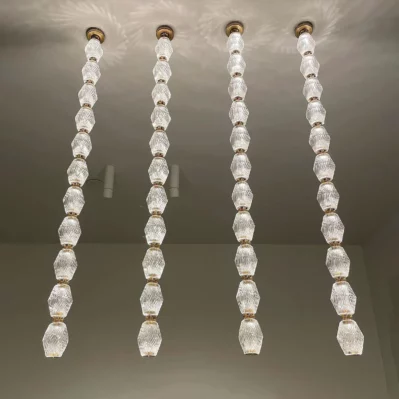 Collier Glass Pendant Lamp 115.1"H