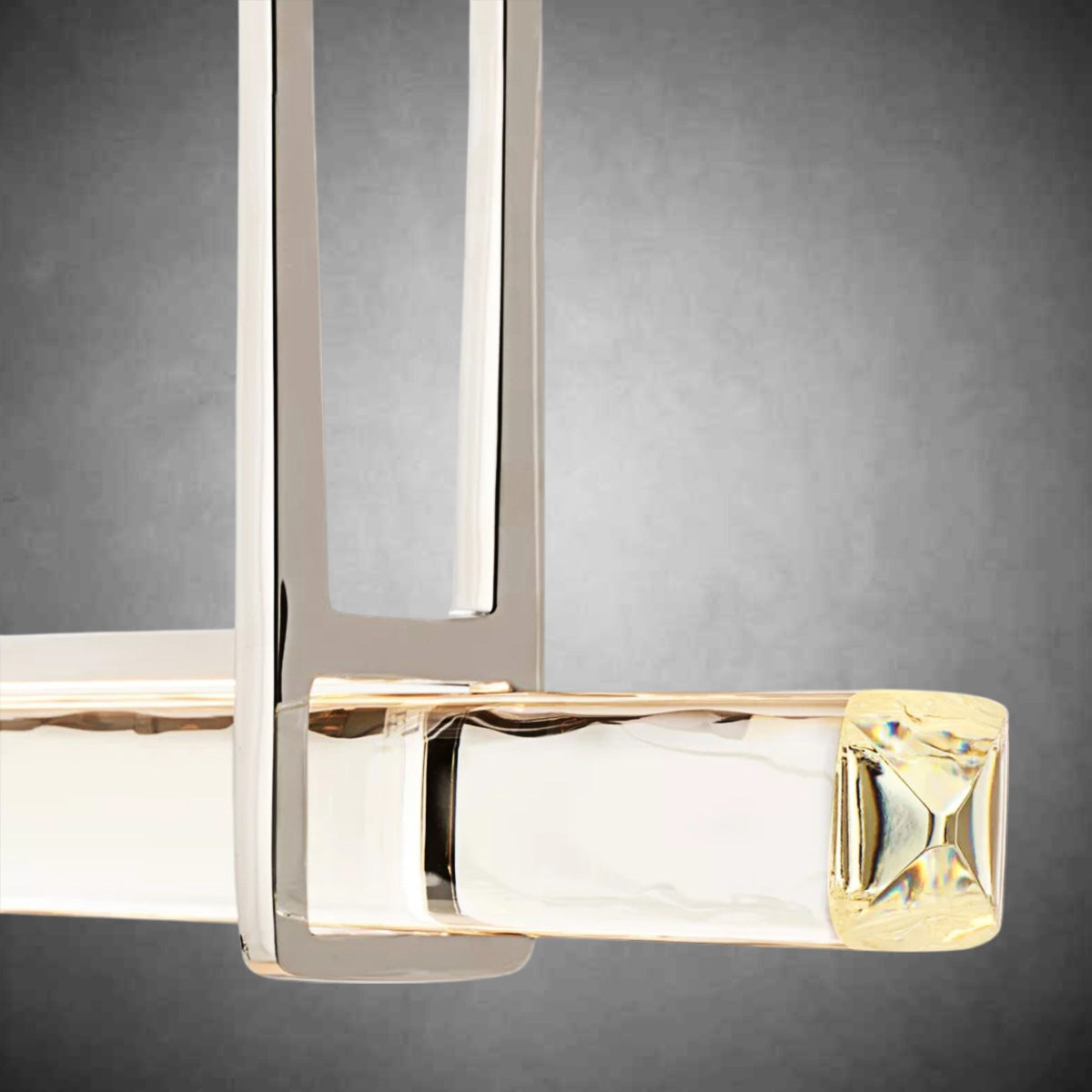 Aurivox Crystal Single Bar Linear Chandelier