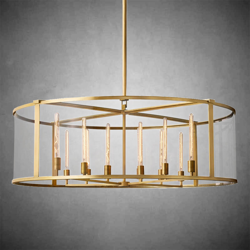 Verao Glass Round Chandelier 33"