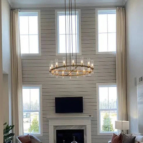 HA Rebecca Round Chandelier 48″, 16-Lights