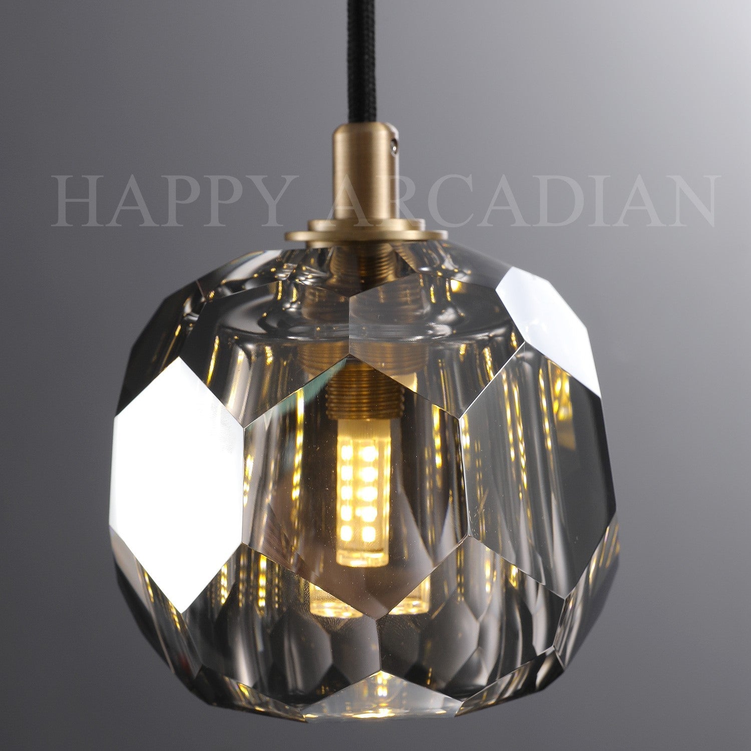 HA Bola De Crystal Round Cluster Chandelier
