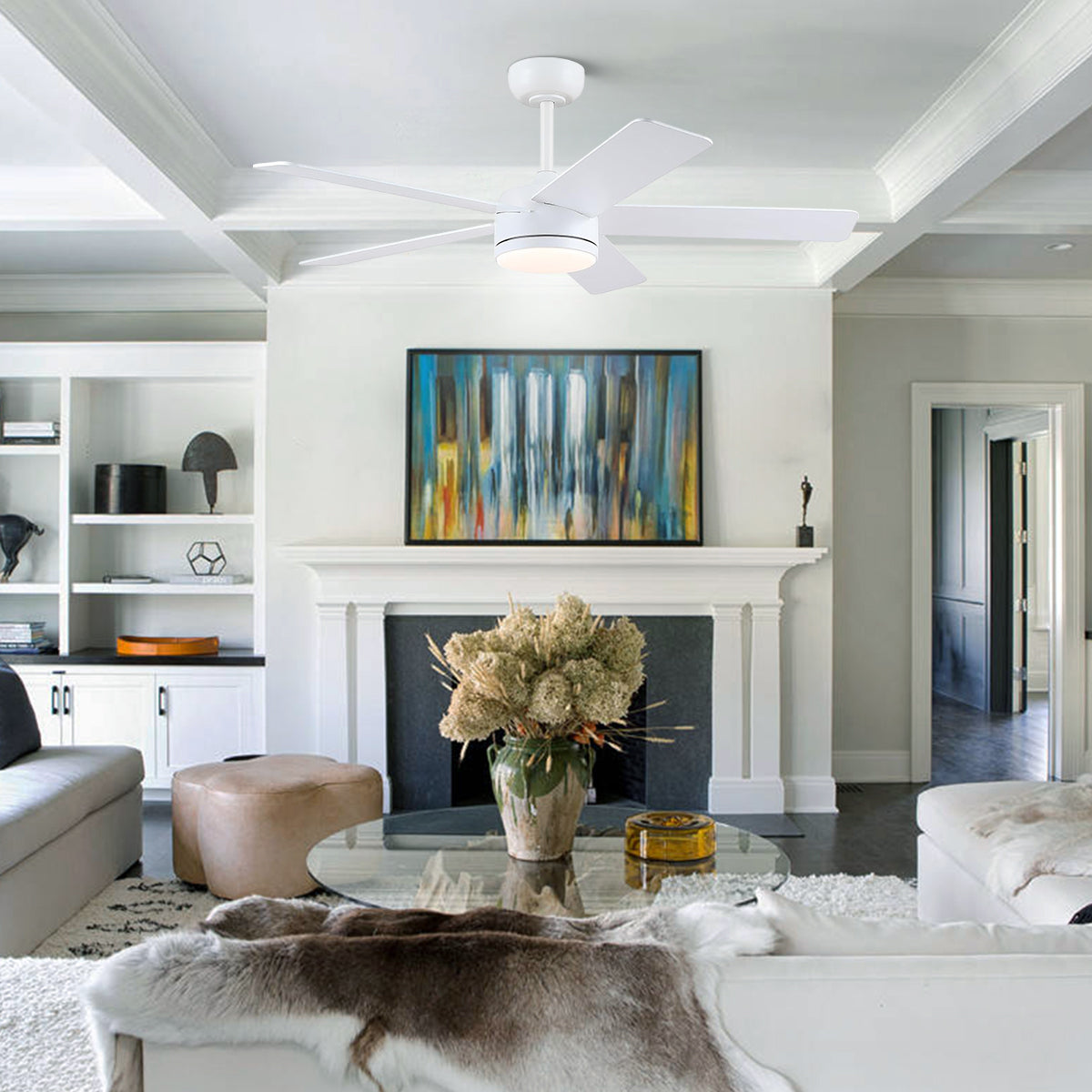 Modern Recessed Ceiling Fan Light