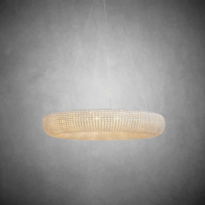 Amber Halo Ring Modern Crystal Chandelier