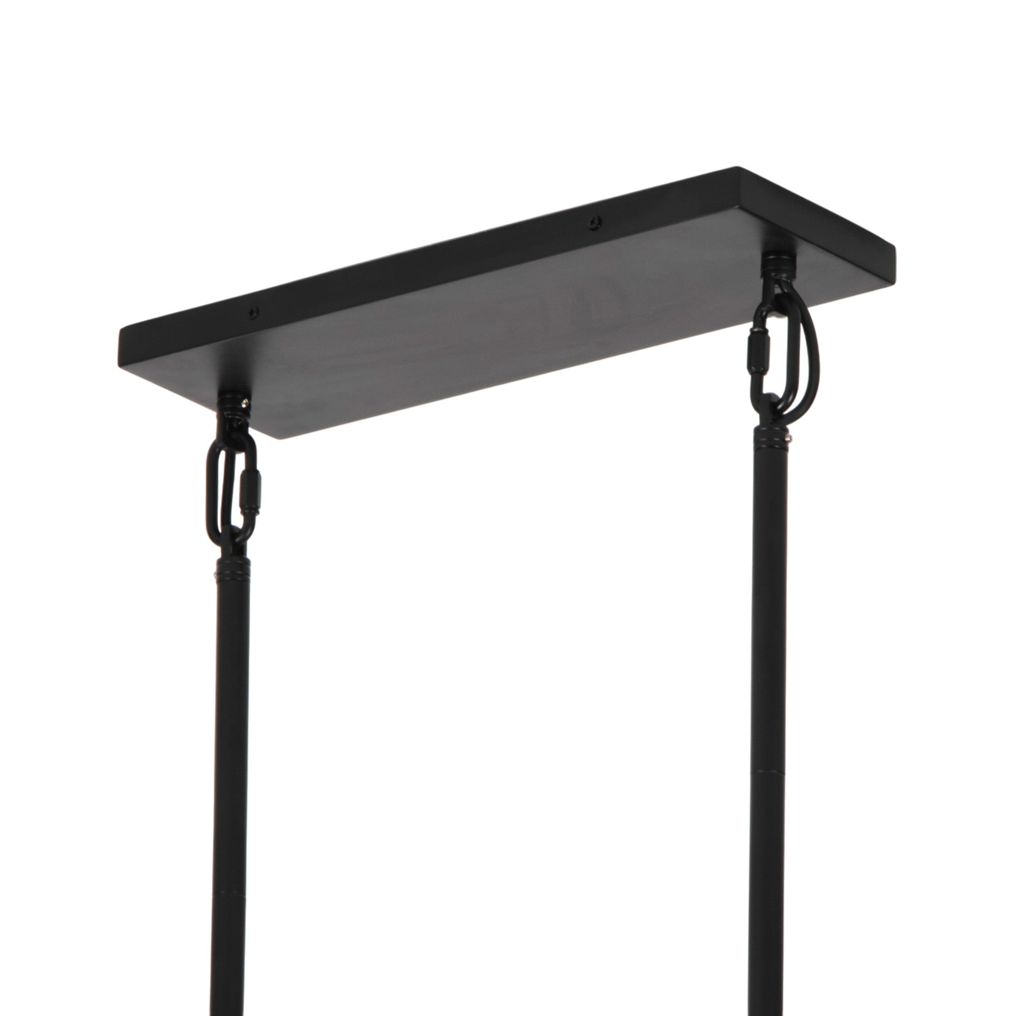 Modern Frame Glass Shade Chandelier