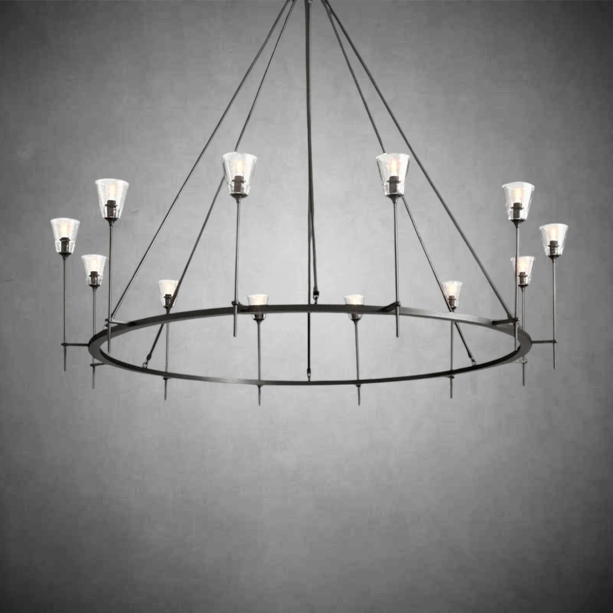 Rhodes Round Chandelier 70"