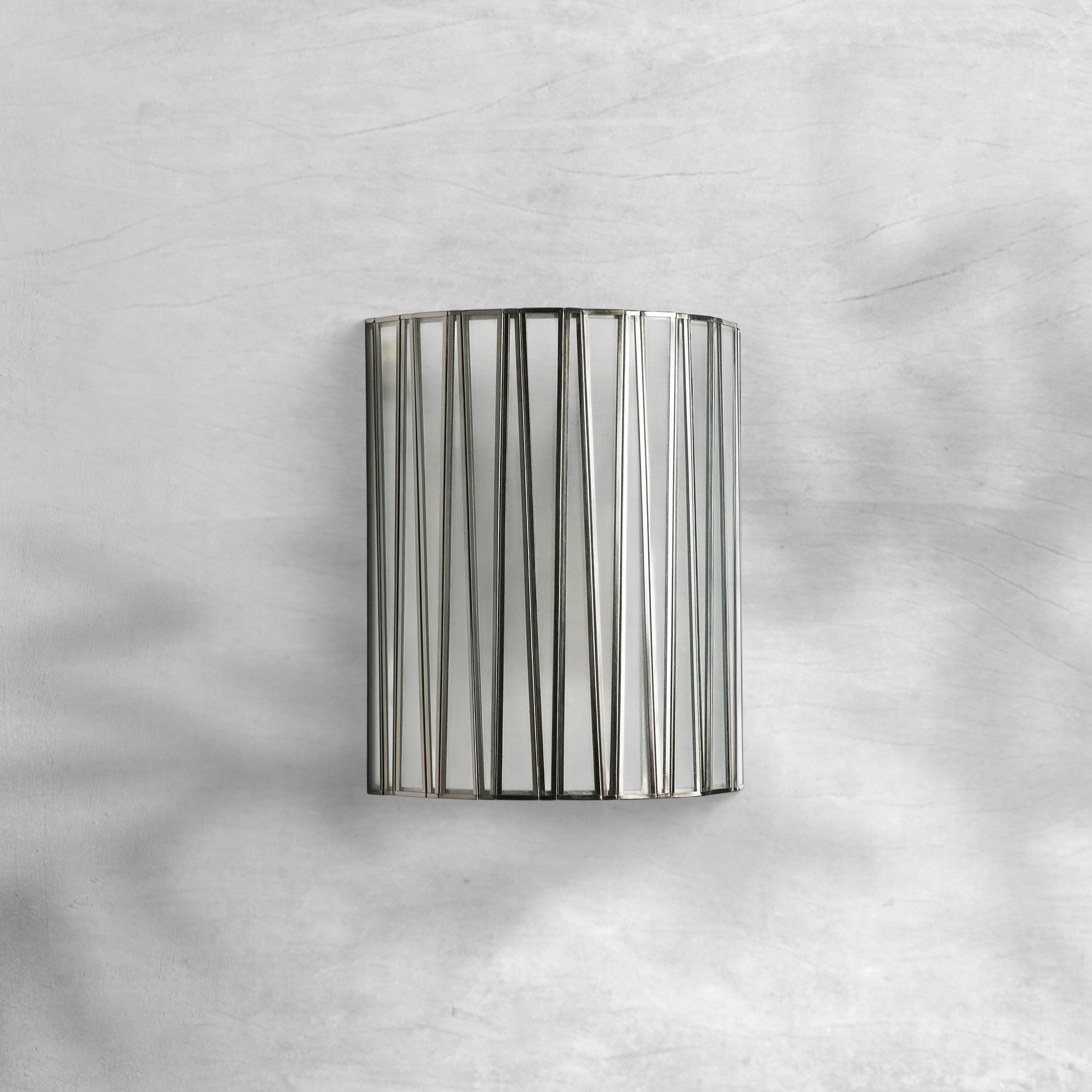 Junet Hand-Blown Glass Wall Sconce, Brass Finish, 10.25" Width