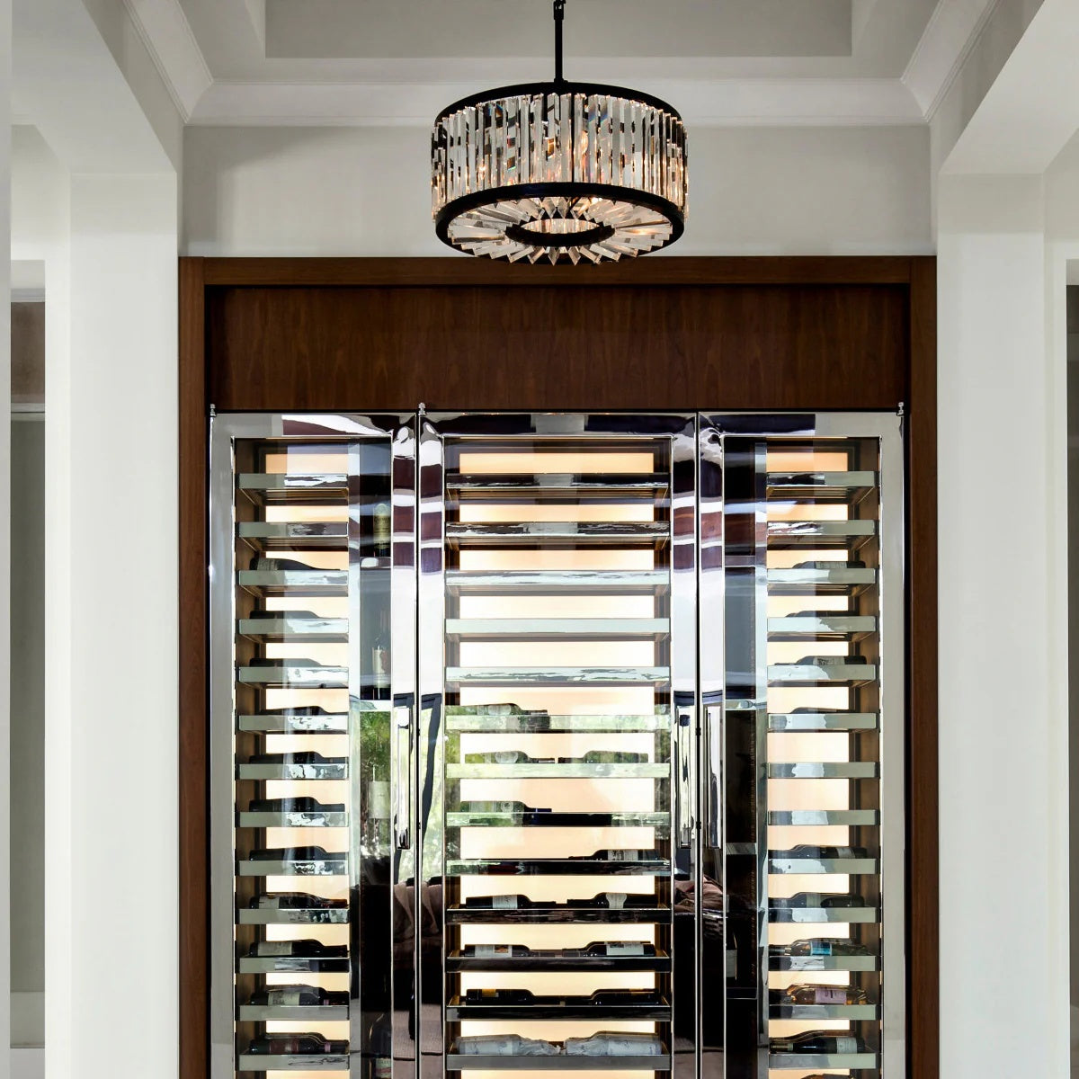 Lita Glass Round Chandelier