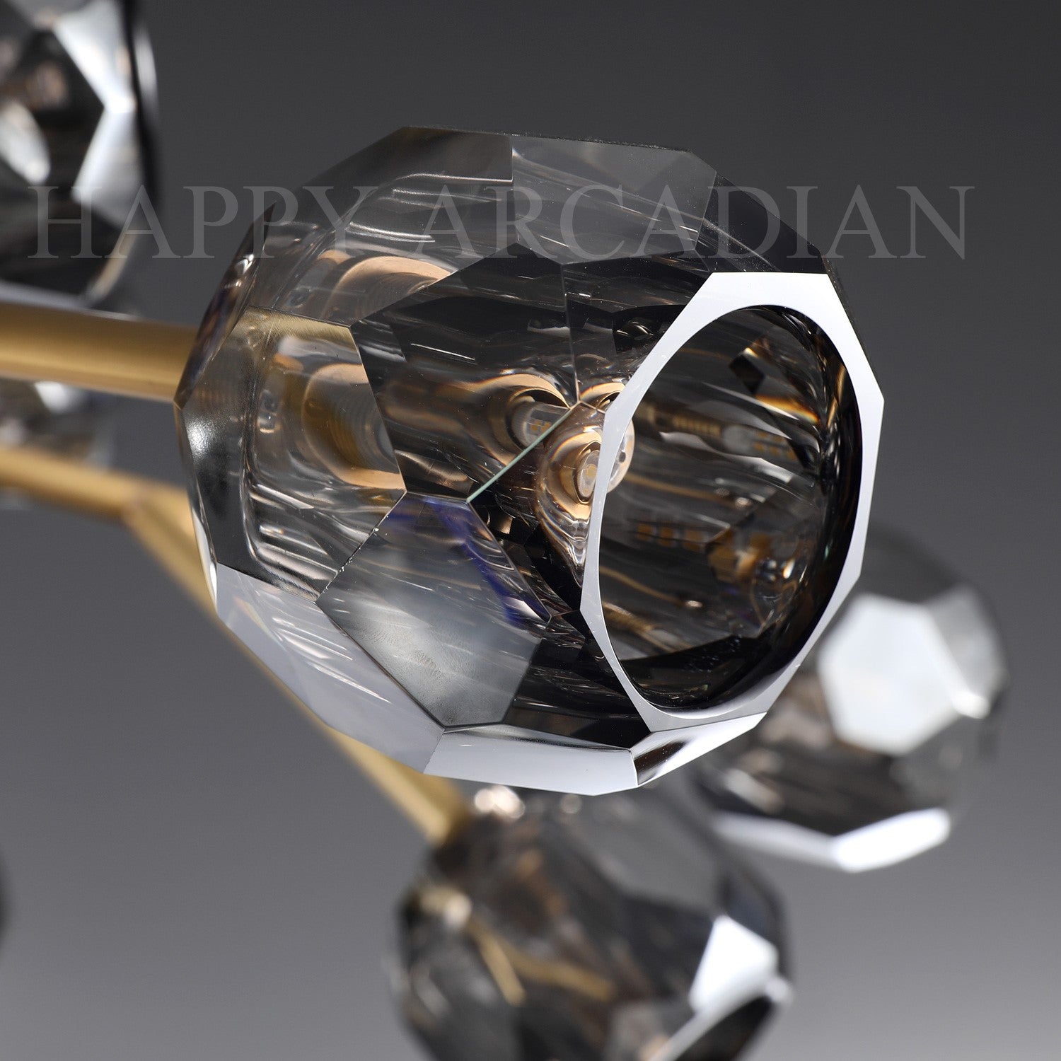 HA Bola De Smoke Ball Round Chandelier 36"