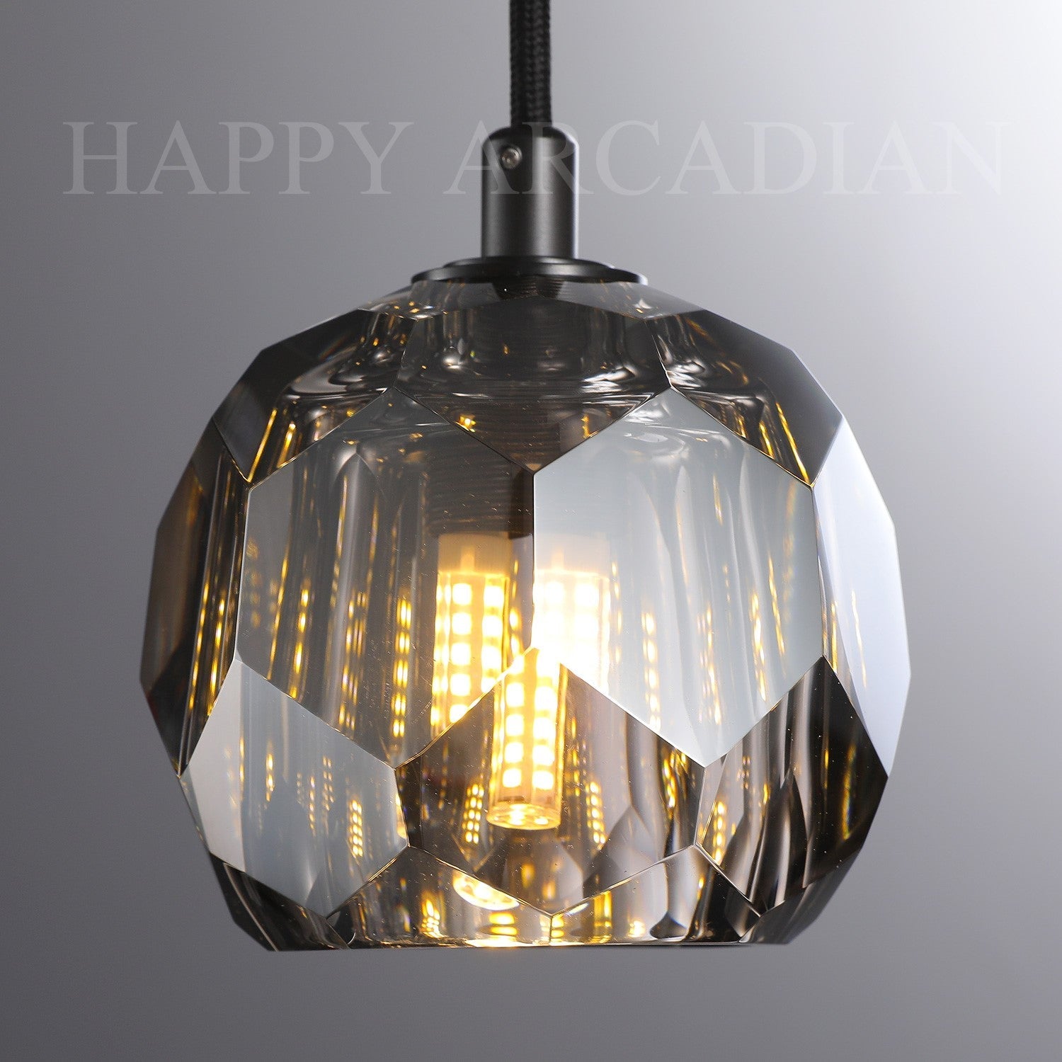 HA Bola De Crystal Round Cluster Chandelier