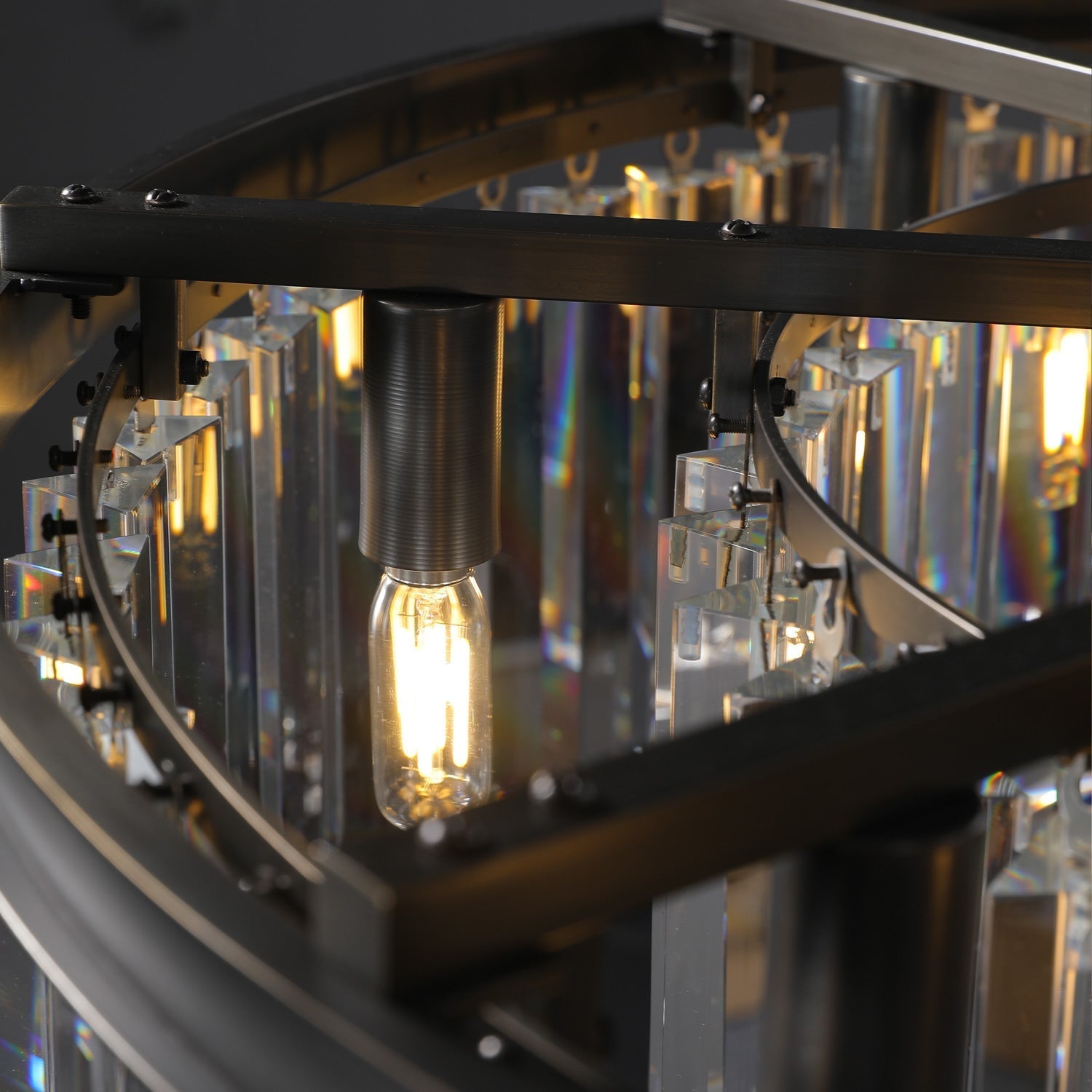 Zestra K9 Crystal Round Chandelier 32"