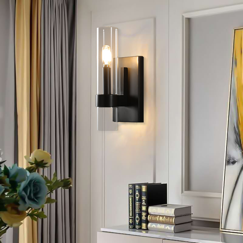 HA Rebecca Modern Glass Wall Sconce 18"H