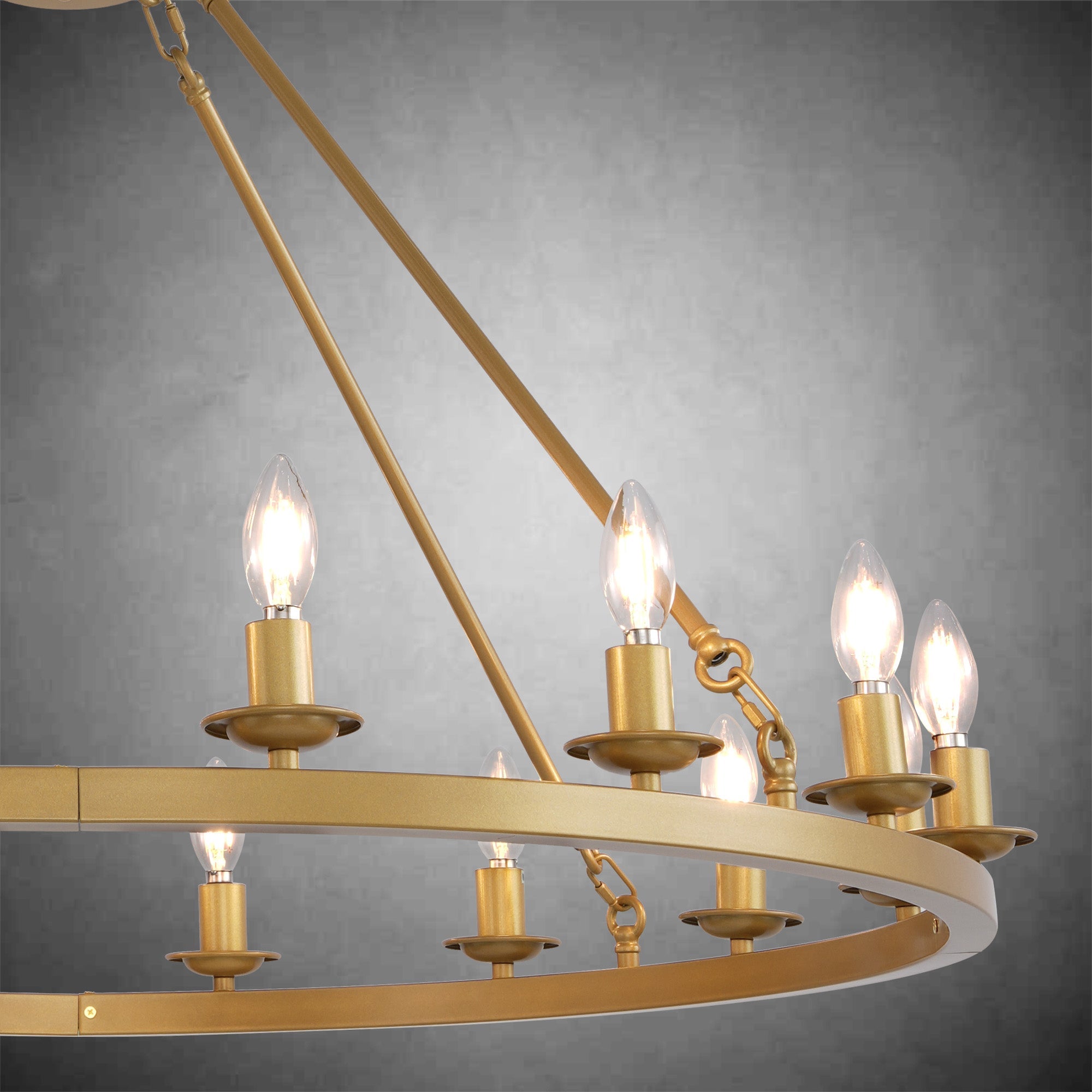 Modern wheel-shaped Chandelier