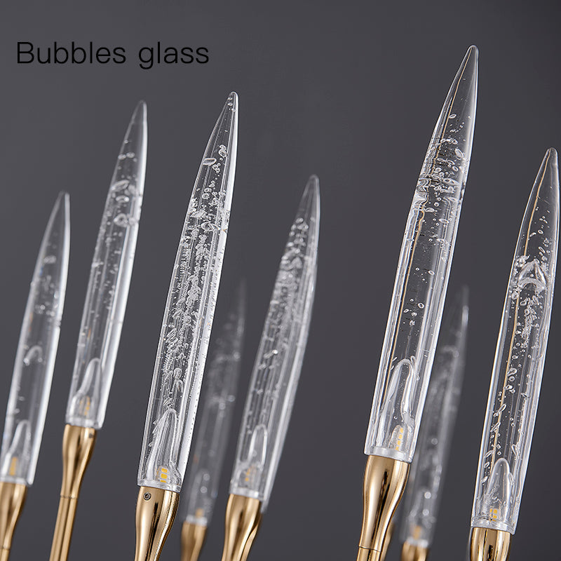 Reese Brass Glass chandelier