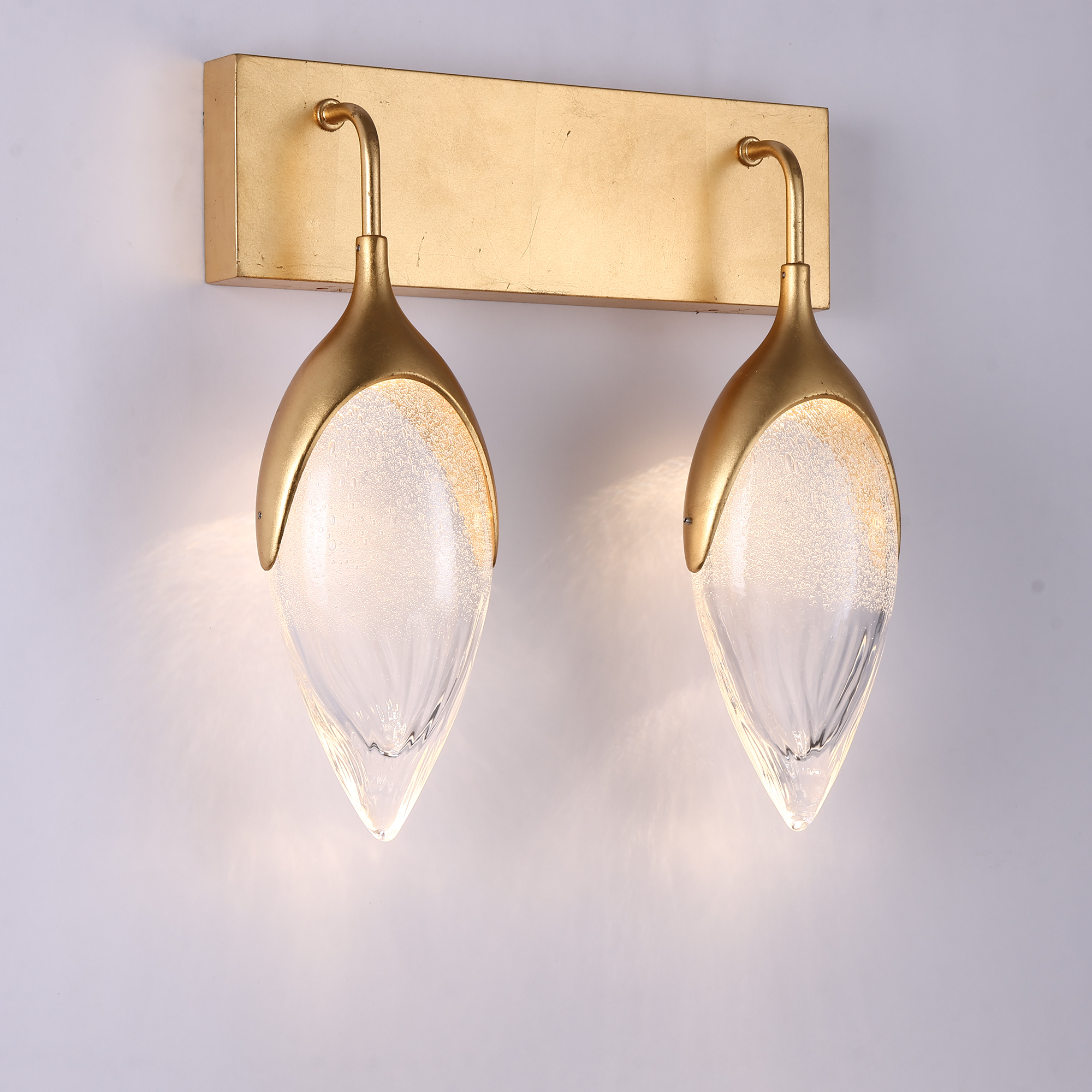 Olive Modern Brass Wall Sconce